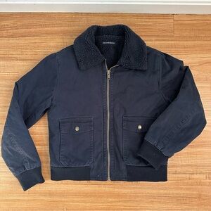 Brandy Melville Bomber Jacket Sherpa Lined